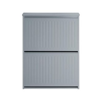 SoBuy Zapatero para entrada con 2 puertas gris