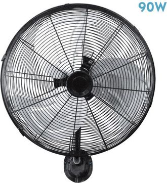 Fabrilamp Cahersa- Ventilador De Pared Arrecife 90w Negro/plata 45d