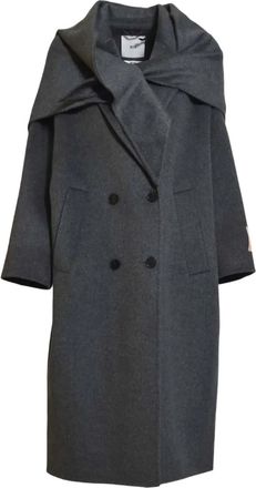 SOLOTRE double-breasted shawl-collar coat - Grey