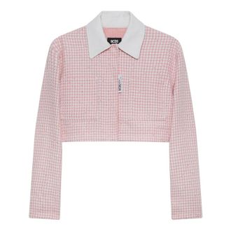 GCDS Giacca Corta in Tweed - - Jackets - Donna - Rosa - M