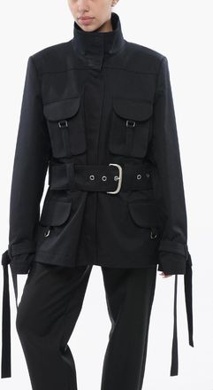 Off-white Cotton Utility Jacket BELT FIELD Off-White