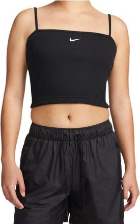 Nike (WMNS) Nike Sportswear Essentials Rib Crop Top Black DM6738-010