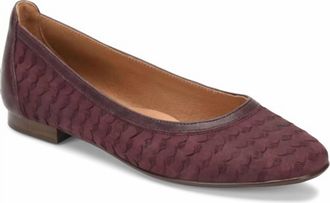 S&ouml;fft Womens Maretto Flat In Cordovan