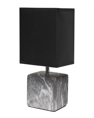 Lalia Home Petite Marbled Ceramic Table Lamp