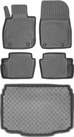 OEM Mazda Cx-3 Crossover De 2019 (juego) - Alfombrillas Para Coche + Alfombrilla Para Maletero