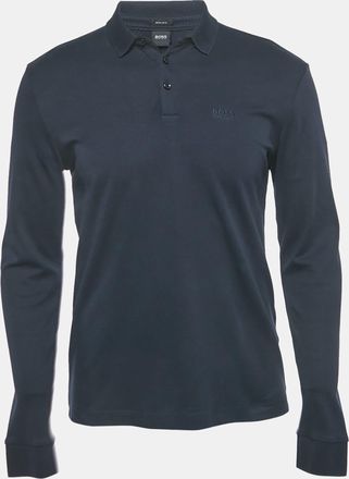 HUGO BOSS Boss By Hugo Boss Navy Blue Jersey Pado 11 Polo T-Shirt