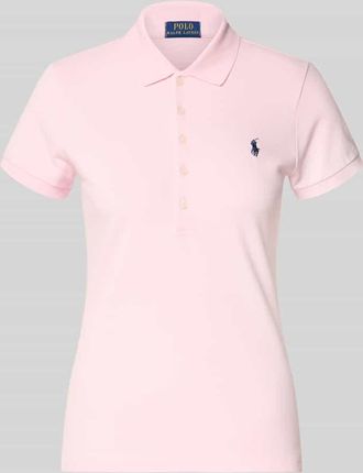 Polo Ralph Lauren Regular Fit Poloshirt aus Baumwoll-Mix Modell JULIE in Rose, Gr&ouml;&szlig;e XXL