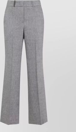 PESERICO tailored trousers belt loops front crease