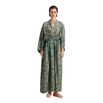 Woolrich Maxi Dresses, female, Multicolor, Size: S Fluid Shirt Dress
