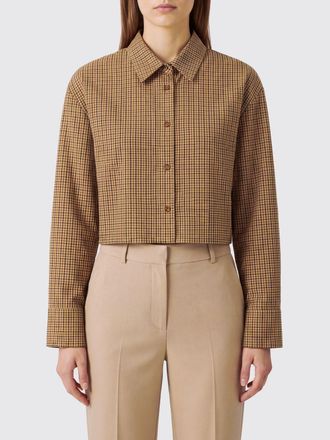 Eleh Camicia check in cotone a maniche lunghe con colletto classico