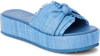 Matisse Footwear Sunda Platform Slide Sandal in Marine Blue at Nordstrom, Size 10