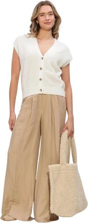 Knit-ted Truien & Vesten, Dames, Wit, L, Marble Gebreide Trui