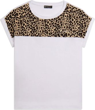 Freddy T-Shirt FREDDY Shirt S26WSLT1, Damen, Gr. L, wei&szlig;, Obermaterial: 50% Baumwolle CO. 50% Modal CMD., Shirts T-Shirt