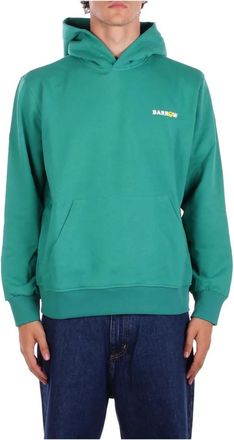 Barrow Hoodie met logo en unieke zak - Heren - Hoodies - Groen - XS - Katoen - Hoodies & sweatvesten