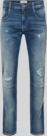 Replay Skinny Fit Jeans im Used Look in Jeansblau, Gr&ouml;&szlig;e 30/30