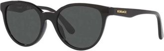 Versace Phantos Zonnebril - Dames - Zonnebrillen - Zwart - 46 MM - Accessoires