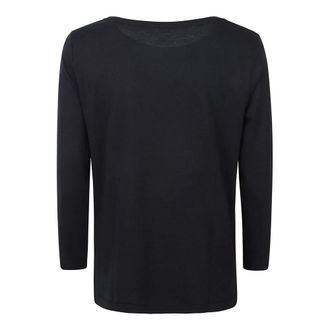 Majestic Filatures Majestic Filatures, Long Sleeve Tops, female, Blue, Size: L Majestic T-shirts and Polos Blue