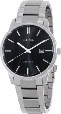 Citizen Pair Eco-Drive Black Dial Mens Watch BM6978-93E