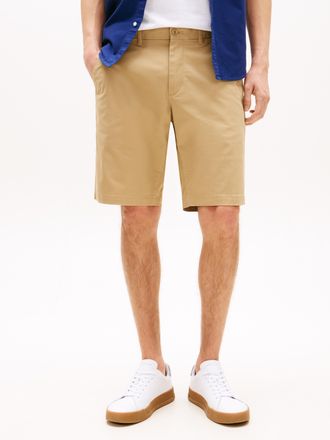 Tommy Hilfiger Shorts TOMMY HILFIGER HARLEM SHORT 1985, Herren, Gr. 30, N-Gr, braun (camel), Stoff, Obermaterial: 97% Baumwolle, 3% Elasthan, Basic, relaxed fit knie