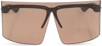 Alexander McQueen Geometric-frame Zonnebril - Dames - Zonnebrillen - Bruin - ONE Size - Accessoires