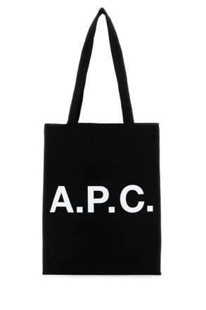 A.P.C. Black Canvas Lou Tote
