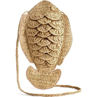 Madewell Handwoven Fish Crossbody Bag in Natural Multi at Nordstrom