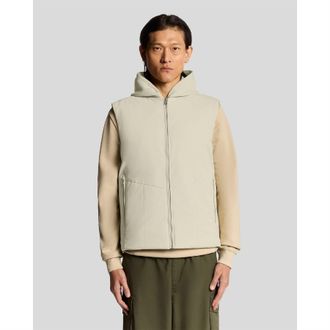 Lyle & Scott Mens And Shell Gilet in Brown - Size X-Large