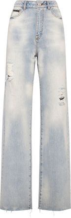 Philipp Plein Jeans Met Wijde Pijpen