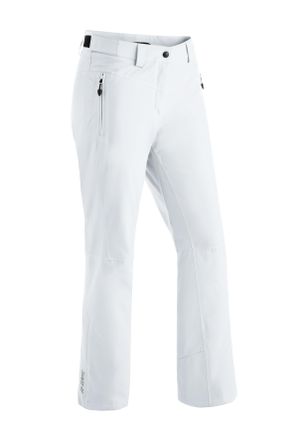 Maier Sports Skihose MAIER SPORTS Ronka, Damen, Gr. 42, Normalgr&ouml;ssen, weiss (wei&szlig;), 100% Polyester, Hosen Skihose, Damen Schneehose, wind- und wasserdicht, 2 RV-T