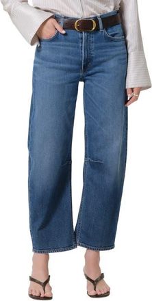 Citizens Of Humanity Miro High Waist Ankle Relaxed Barrel Jeans in Benson Medium Indigo at Nordstrom, Size 28