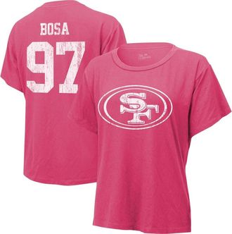 Majestic Threads Womens Majestic Threads Nick Bosa Pink San Francisco 49ers Name & Number T-Shirt at Nordstrom, Size X-Large