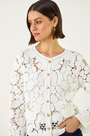 Roman Crochet Knit Jacket