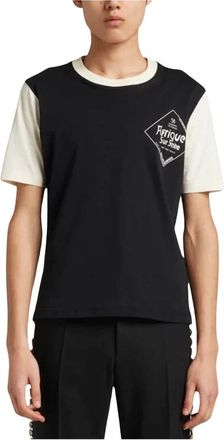 Wales Bonner Wales Bonner, Tops, Heren, Zwart, L, Katoen, Seine T-shirt in zwart