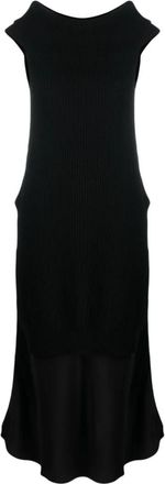 Semicouture Maxi Jurken - Dames - Maxi kleedjes - Zwart - M - Kleedjes
