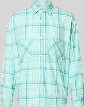 Edwin Modern Fit Freizeithemd mit Brusttaschen Modell ACE in Tuerkis, Gr&ouml;&szlig;e XL