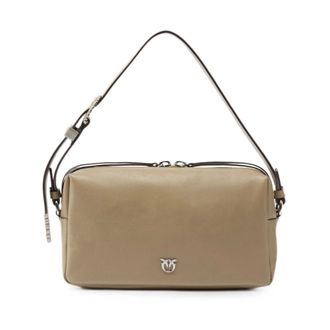 Pinko Pinko, Dames, Tassen, Grijs, Maat: ONE Size Katoen