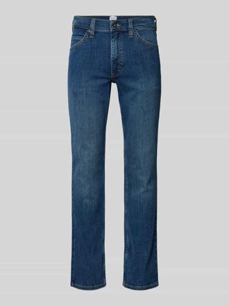 Mustang Jeans Mustang Straight Fit Jeans mit Label-Patch Modell TRAMPER in Jeansblau, Größe 31/32