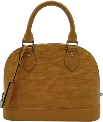 Louis Vuitton Alma Handbag Epi Leather Yellow Leather Handbag (Pre-Owned)
