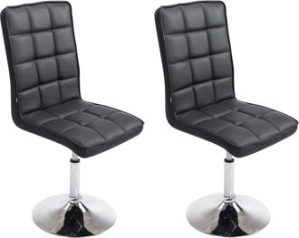 Clp Set De 2 Sillas De Comedor Peking Negro