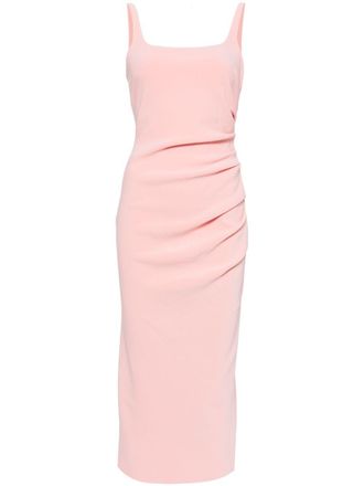 Never Fully Dressed Karina midi dress - women - Polyester/Elastane - 12 - Pink