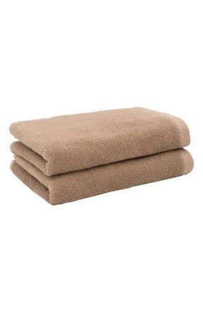 Linum Home Textiles 2-Pack Ediree Cotton Fingertip Towel Set in Cocoa at Nordstrom Rack