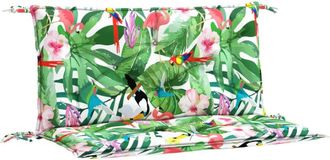 vidaXL Cojines Para Banco De Jard&iacute;n 2 Uds Tela Multicolor 100x50x7 Cm Vidaxl