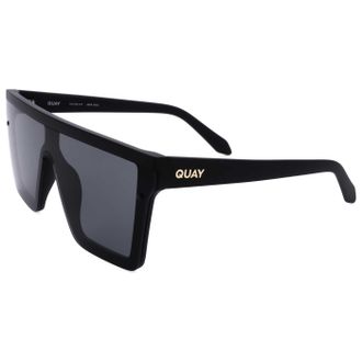 Quay Quay Unisex 56mm Black Sunglasses HINDSIGHT-BLKSMK-56