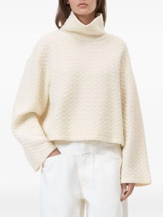 Closed High Neck Sweatshirt In Shetland
