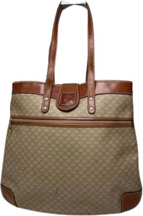 Celine Pre-owned Vintage Tote Bag - Dames - Vintage Shopper - Beige - ONE Size - Leer - Vintage
