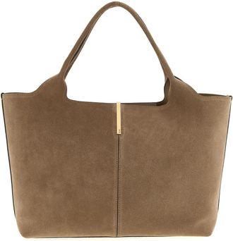 Tod's Brown Suede Medium Tote