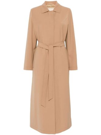 Herno belted trench coat - women - Polyester/Elastane/Virgin Wool/Acetate/Polyester - 44 - Neutrals