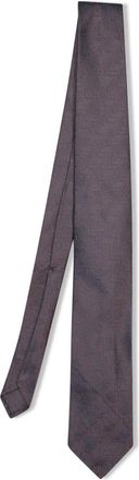 Lardini Zijden Herringbone Stropdas - Heren - Stropdassen - Blauw - ONE Size - Accessoires