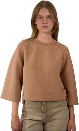 Max Mara Hoodies & sweatvesten, Dames, Beige, S, Jersey Sweater