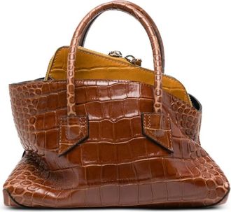 The Attico Tassen, Dames, Bruin, ONE Size, Nylon, La Passeggiata Mini Handtas